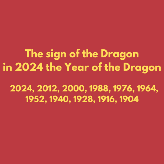 The sign of the Dragon in the Year of the Dragon 2024